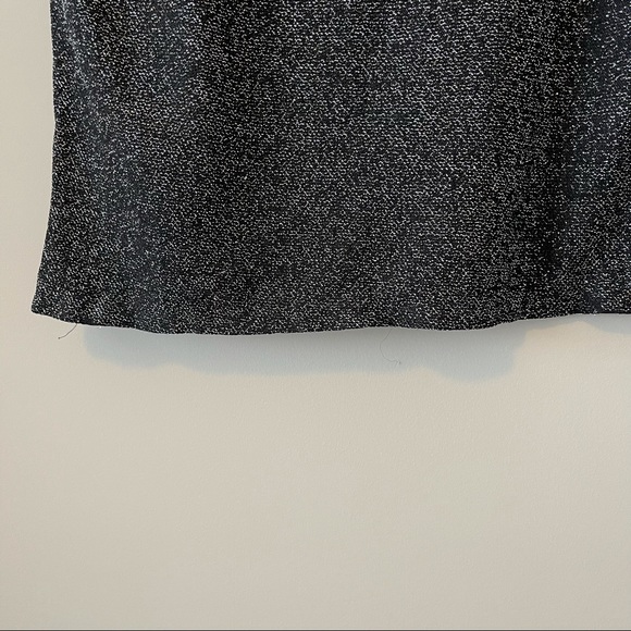 Black w/ Silver Sleeveless Turtleneck Top - Picture 8 of 12